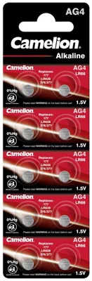 Produktbild von Camelion Knopfzelle LR66 / AG4 / G4 / LR626 / 177 / SR626W / GP77A / 377 10er Blister