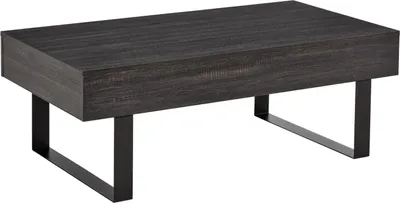 Produktbild von Couchtisch Beistelltisch Mit Schublade & Regalen, Stabiles Stahlgestell, Einfacher Aufbau, Sofatisch