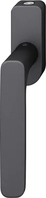 Produktbild von FSB Fenstergriff 34 1289 abschließbar ovale Rosette, Aluminium schwarz matt