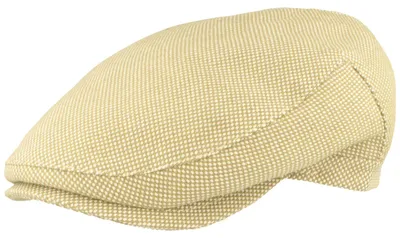 Flat Cap Strukturstoff reine Bio-Baumwolle von Hut Breiter  in grün