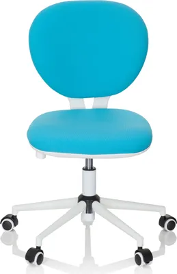 Obrázek produktu pro hjh OFFICE 3 dětská židle Dětská kancelářská židle KID VIVO látka tyrkysová židle857