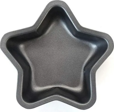 2 Mini-Taertformen Sternform, Antihaft, 11,5x11,5x3,5 cm