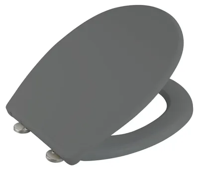 Immagine prodotto di WENKO WC SEAT VORNO Sedile per WC a chiusura morbida sedile per WC grigio Duroplast