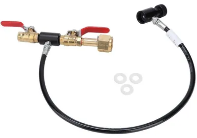 CO2-Zylinder Nachfülladapter mit Schlauch, 36 Zoll