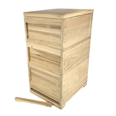 Produktbild von Liebig ZANDER Komplettbeute aus Holz mit Hochboden