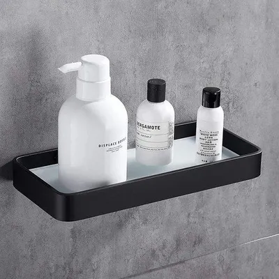 Produktbild von Famanu Badregal - Rostfreies Aluminium, Sicherheitsglas - Badezimmerregal