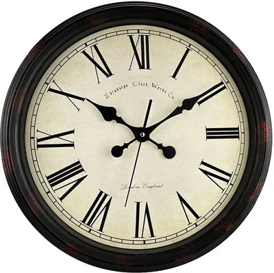 Obrázek produktu pro Velké vintage křemenné nástěnné hodiny, 40 cm, stylové, napájené bateriemi