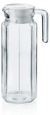 Produktbild von 25x Glas Krug / Karaffe mit Deckel 1 l