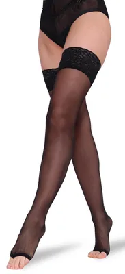 Produktbild von BANANALU  zehenfreie Toeless halterlose Strümpfe 20 DEN, Nero, XL/XXL