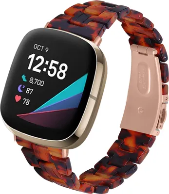 Produktbild von Strap-it Fitbit Versa 3 Resinarmband (Lava)