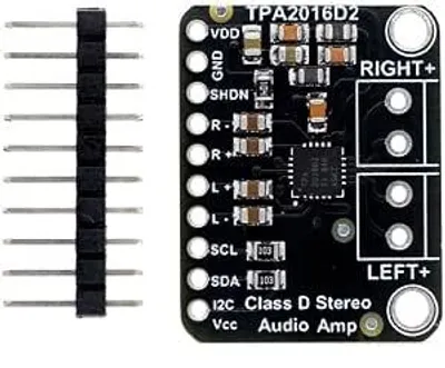 Imagen del producto de Placa amplificadora de audio de 5V con control I2C – Adaptador, probador o conexión por cable