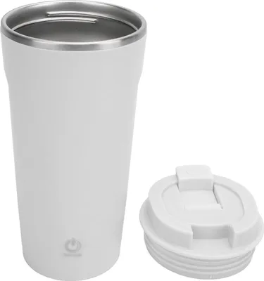 Zdjęcie produktu dla Samonapełniający się kubek do kawy ładowany przez USB automatyczny kubek mieszający ze stali nierdzewnej z pokrywką do użytku domowego w biurze i samochodzie Biały