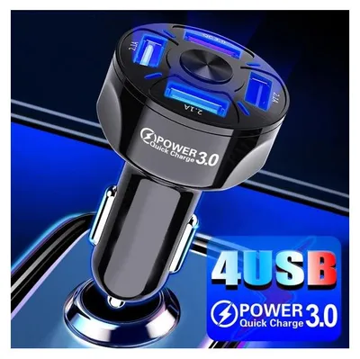 Image de Chargeur USB universel à 4 ports, 12–24 V, Quick Charge 3