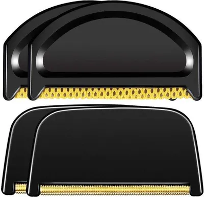 Produktbild von 4-in-1-Kleidungskam für Pillingentfernung, Multi-Fasermesser und Kasjmierkam für Wolpluisentfernung (schwarz)