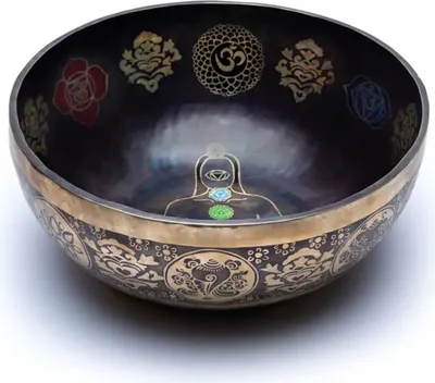 Produktbild von 7-Chakra-Klangschale farbig – 5200–5800 g; ±38 Cm