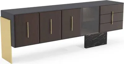 Obrázek produktu pro Moderní komoda, dřevěný nábytek, design, televizní stolek