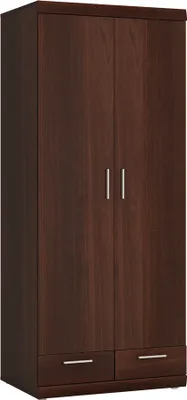 Produktbild von Kleiderschrank 80 cm mit 2 Türen Nussbaum IMPERIA-129