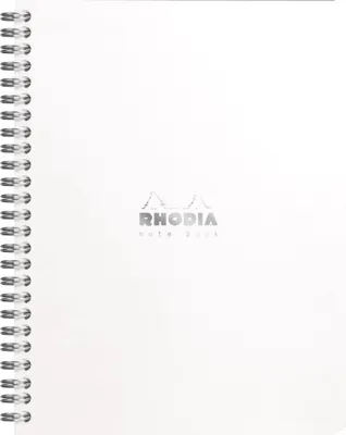 Produktbild von Rhodia 5x Spiralbuch Notebook A5+, 80 Bl liniert 80g, abtrennbar Weiß 193461C