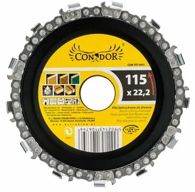 Zdjęcie produktu dla Tarcza łańcuchowa do drewna 115mm