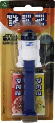 Produktbild von PEZ Star Wars R2D2 mit blauem Spender 2 Päckchen süßen Bonbons 17g