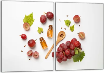 Image de Set de plaques de recouvrement pour cuisinière 2x40x52 cm Couverture de plaque vitrocéramique en verre, protection contre les éclaboussures, cuisine raisin