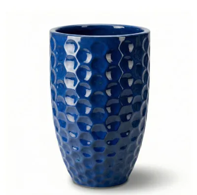 Zdjęcie produktu dla Doniczka ceramiczna Provencelia MEROVEE Azurowy, Ø23 cm x H35 cm, mrozoodporna