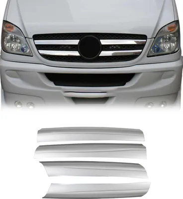 Zdjęcie produktu dla Listwa osłony chłodnicy Listwa osłony chłodnicy do Mercedes Sprinter W906 2006-2013 chrom 4x