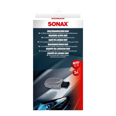 Obrázok produktu pre SONAX 04191000 SONAX Waschlappen Duo grau 15,0 x 23,0 cm, 2 St.
