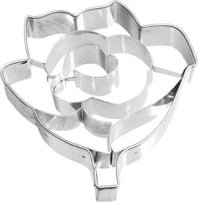 Produktbild von Birkmann Ausstechform Rose, Ausstecher, Plätzchenform, Keks, Plätzchen, Edelstahl, 6 cm, 190382