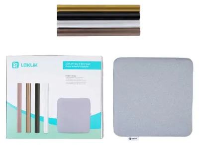 Produktbild von LOKLiK ImPress™ Auto 2-Smart, Hitzebeständige Vinylrolle, Glattes wärmeübertragendes Vinyl, Schwarz, Gold, Pink, Weiß, Einfarbig, Glänzend, Maschinenwäsche