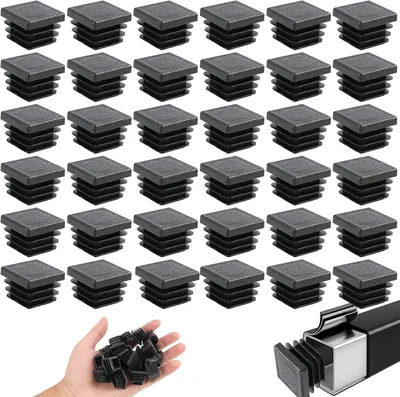 Obrázok produktu pre Plastové podložky, štvorcové, 20 x 20 mm, 36 kusov, protišmykové, vhodné na nábytok