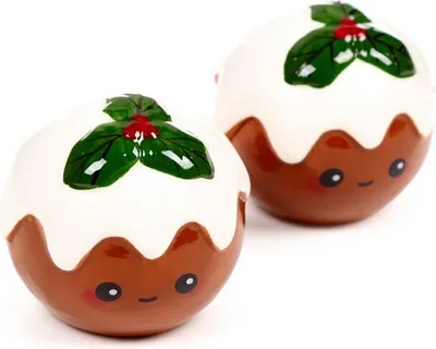 Zdjęcie produktu dla Solniczka i pieprzniczka - Christmas Pudding Foodiemals