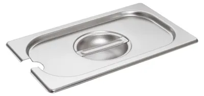Produktbild von GN 1/4 Deckel, Edelstahl, Deckel mit Löffelaussparung
