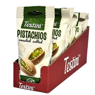 Obrázek produktu pro Pistácie pražené solené Testini® 50g, 10 ks v balení