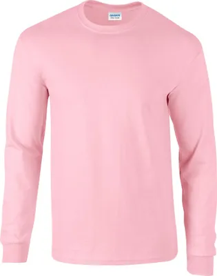 Immagine prodotto di Gildan - Maglietta unisex a maniche lunghe da uomo/donna FK2670 (3XL) (rosa chiaro)