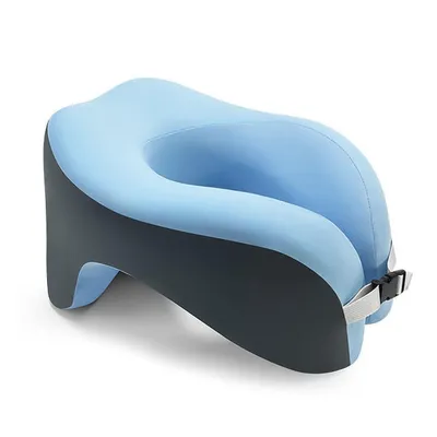 Produktbild von U-förmiges Nackenkissen Memory Foam 28×24×17 cm, verstellbar, abnehmbarer Bezug, Reise-, Büro- & Schlafkissen