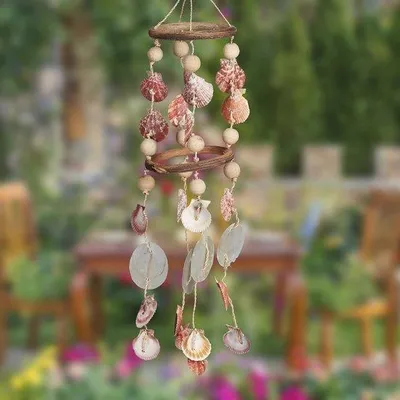 Produktbild von Famanu Windspiel Muscheln aus Treibholz - 75 cm
