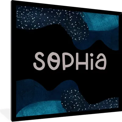 Produktbild von MuchoWow® Gerahmtes Poster Sophia - Pastell - Mädchen 40x40 cm - Poster mit Schwarzem Bilderrahmen Wandposter Rahmen Foto Bilder - Mit Rahmen - Wanddekoration Schlafzimmer