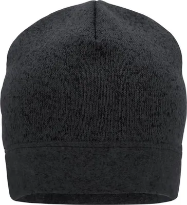 Produktbild von Strickmütze in Melangeoptik carbon-melange/black, Gr. one size