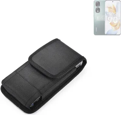 Produktbild von Holster Gürteltasche kompatibel mit Honor 90 Holster Gürtel Tasche wasserabweisend Handy Hülle Schutz Hülle Outdoor schwarz K-S-Trade