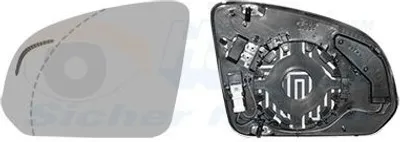 Produktbild von VAN WEZEL Spiegelglas Außenspiegel Links für VOLVO XC40 (536) Asphärisch Beheizbar ohne Automatische Abblendung 5917831