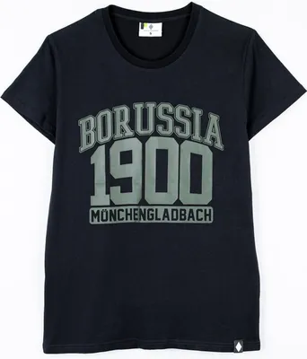 Produktbild von VfL Borussia Mönchengladbach BMG T-Shirt mit Rubberdruck schwarz Gr. L