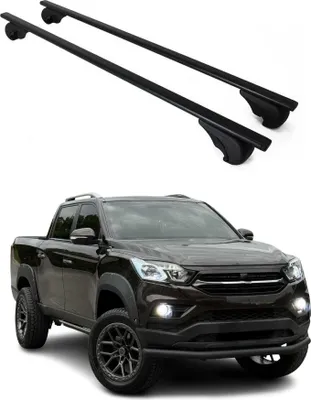Produktbild von Dachträger Grundtäger für SsangYong Grand Musso 2018-2025 75kg Metall Schwarz 2x