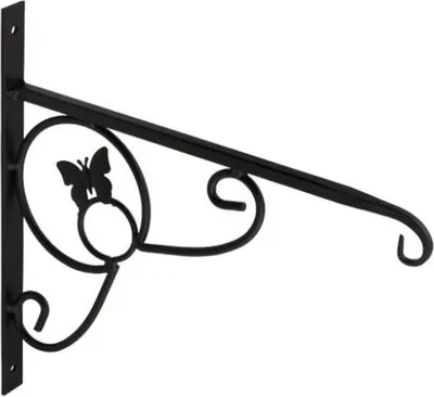 Produktbild von 6x Blumenhalter Schmetterling 285x280mm Blumenhaken Wandhalter Windlichthalter