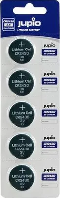 Produktbild von Jupio JCC-2430, Lithium, Knopf/Münze, 3 V, 5 Stück(e), CR2430, Silber
