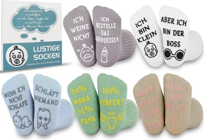 Produktbild von 5 Paar Baumwoll-Babysocken Mädchen Geschenk Neugeboren 0-12 Monate