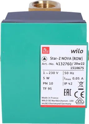 Obrázek produktu pro Oběhové čerpadlo Wilo Star-Z NOVA 84 mm 1/2" 4132760 (ROW)