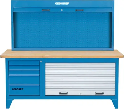 Produktbild von GEDORE BR 1500 LH Kombination Werkbank mit Schrank, 6618210