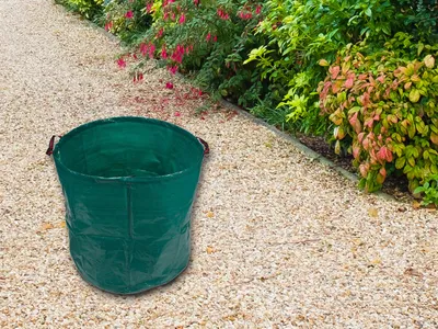 Produktbild von Toolland Gartensack, Verstärkungsring an der Oberseite, Polyester, Grün, 272 Liter