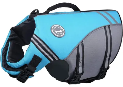 Obrázek produktu pro Plavecká vesta pro psy, modrá, velikost M, obvod hrudníku 56-64 cm